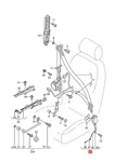 Genuine Audi A3 Cabriolet S3 Sportback Lim. Quattro Belt Latch 8V0857755FYLZ. Fixed Price $111.68.