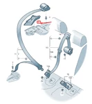 New Audi A3 Rear Left Seat Belt Guide. Fixed Price $47.57.