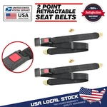 LOT2 Universal Truck Car Seat Lap Belts Adjustable Two Point Bolt Safety. Fixed Price $15.99.