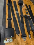 92-98 Ford Obs Standard Cab Front Bench Buckle Opal Black Set. Fixed Price $250.00.